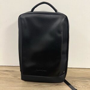 Robert Graham Thurston Mix Media Backpack Padded Laptop Pocket Black $228 NWT